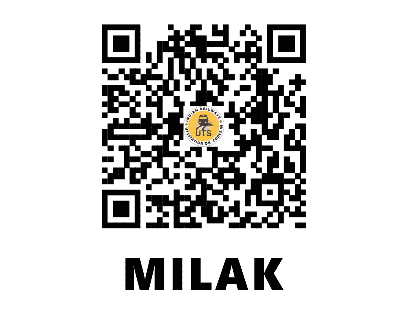 UTS QR Code for MILAK - MIL - NR (UTTAR PRADESH)